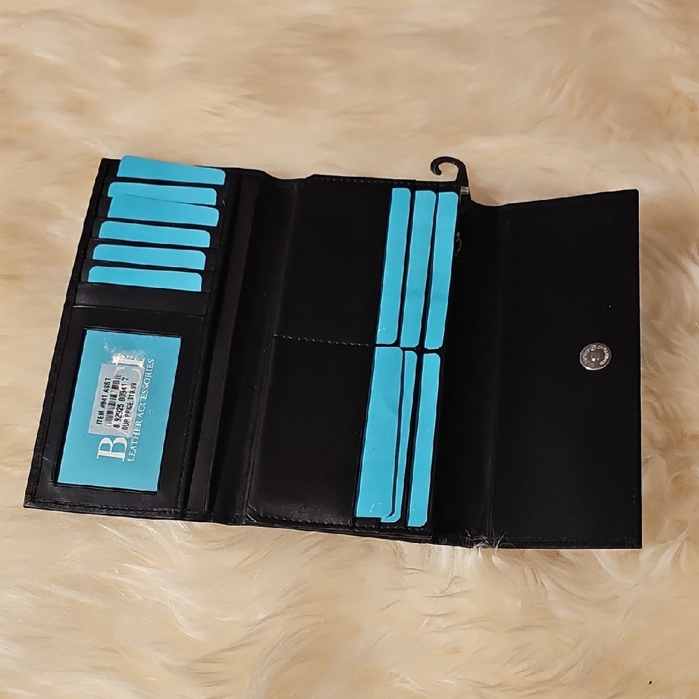 Black and Blue Women's Wallet